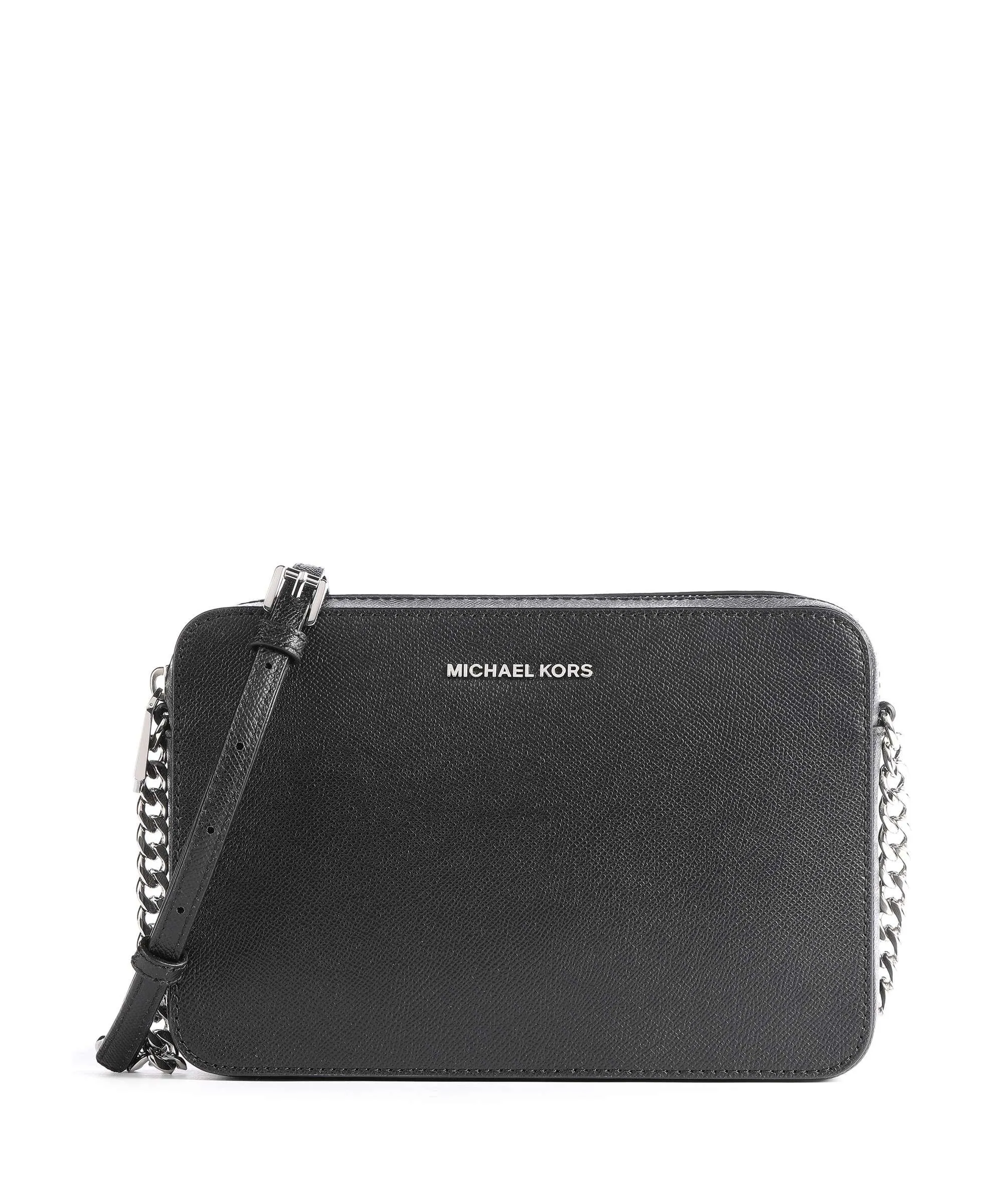  Michael Kors Jet Set Borsa a tracolla pelle di vacchetta grana nero  