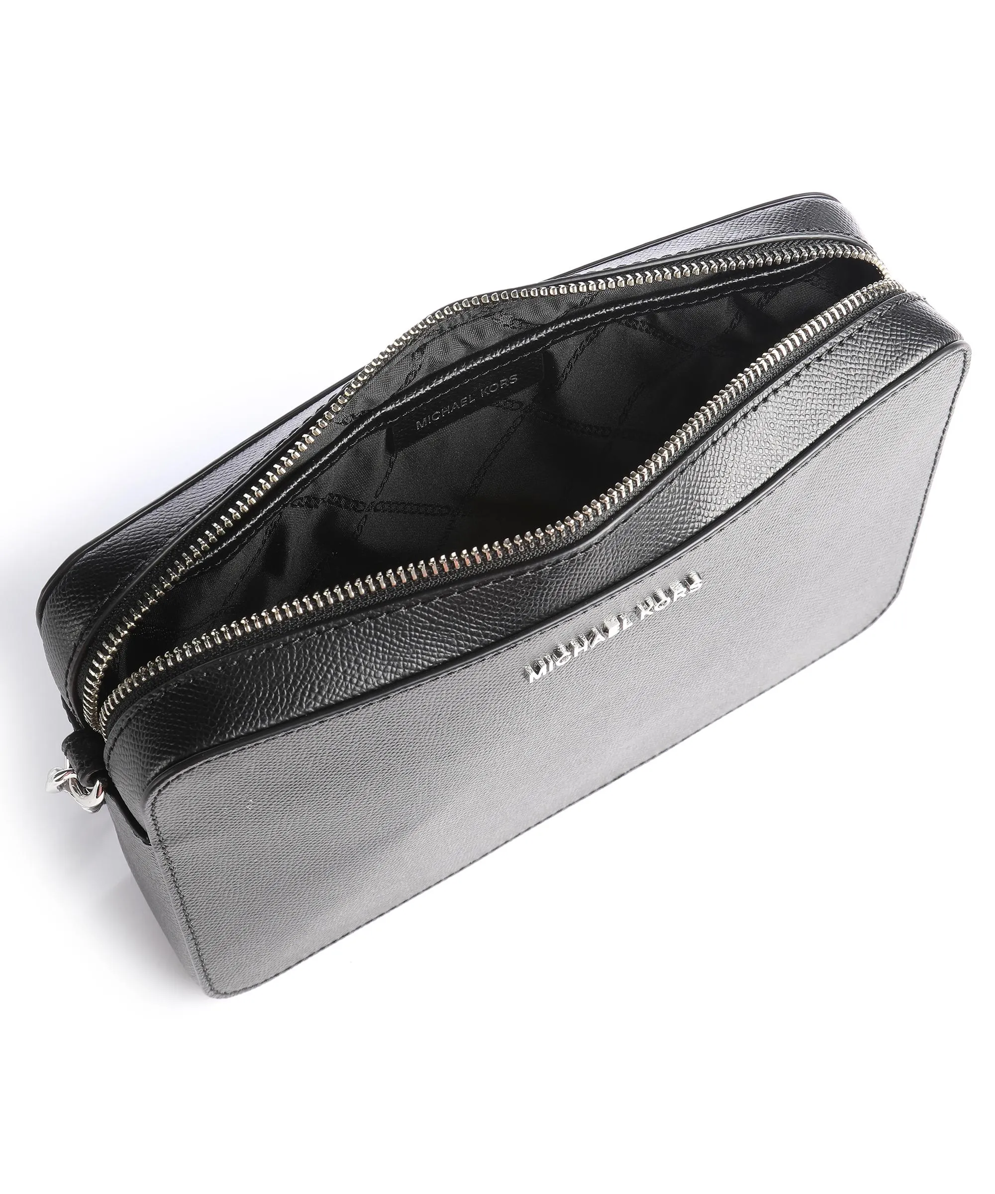 Michael Kors Jet Set Borsa a tracolla pelle di vacchetta grana nero  