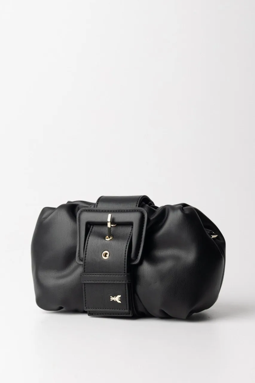 Mini clutch con fibbia Nero