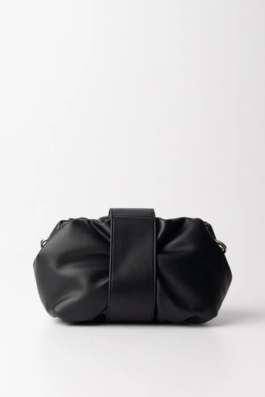 Mini clutch con fibbia Nero