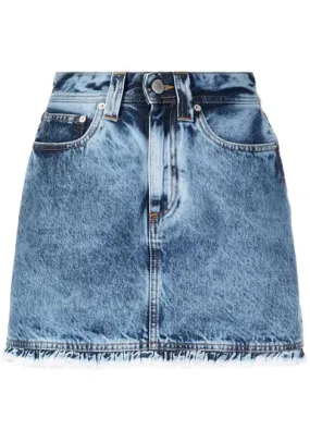 Mini gonna in denim-donna