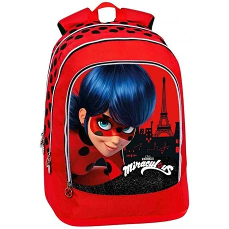 MIRACULOUS LADY BUG ZAINO SCUOLA ORGANIZZATO PANINI SCUOLA ITALY