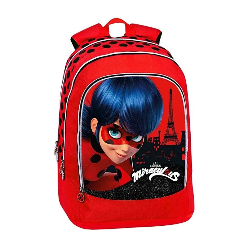 MIRACULOUS LADY BUG ZAINO SCUOLA ORGANIZZATO PANINI SCUOLA ITALY