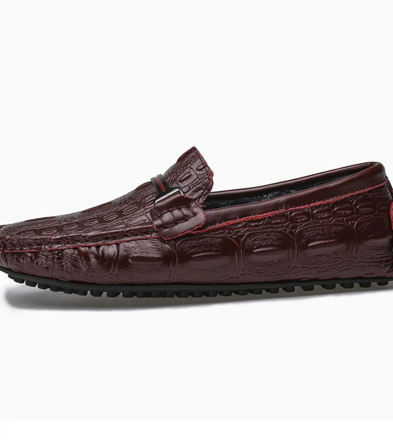 Mocassino Scarpe Uomo Inverno Slip On Scarpe firmate da uomo Sneakers casual in pelle Mocassino Nero Bianco Rosso Scarpe da guid