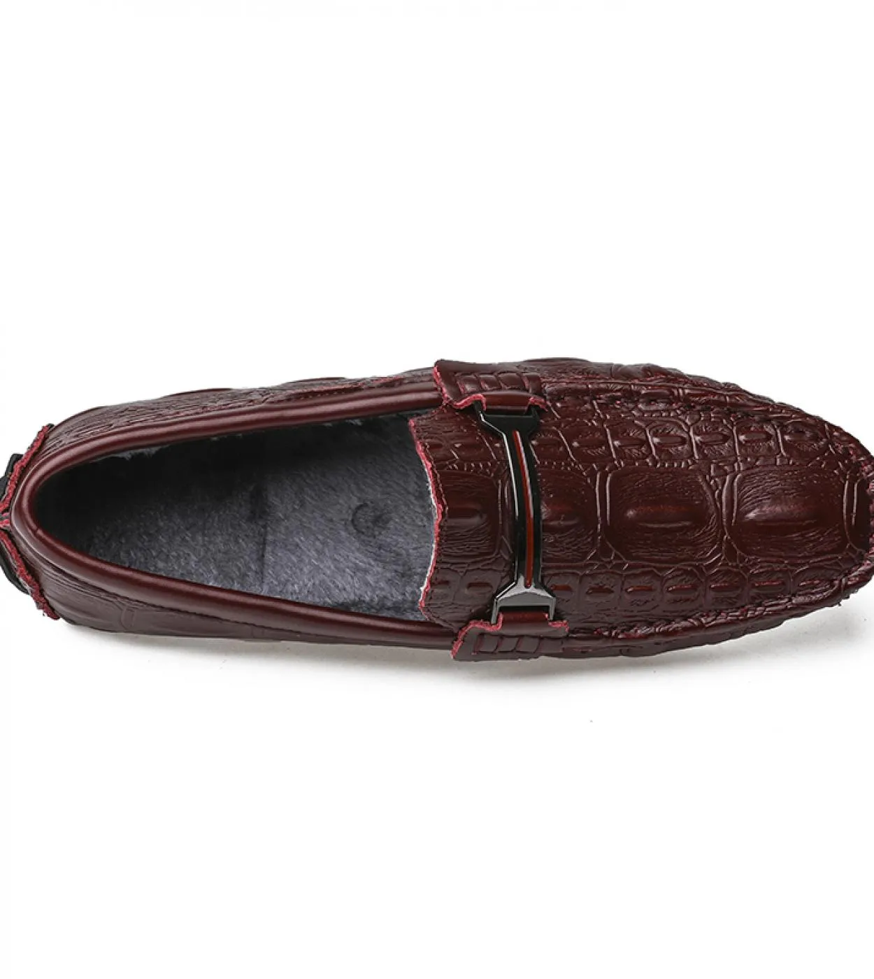 Mocassino Scarpe Uomo Inverno Slip On Scarpe firmate da uomo Sneakers casual in pelle Mocassino Nero Bianco Rosso Scarpe da guid