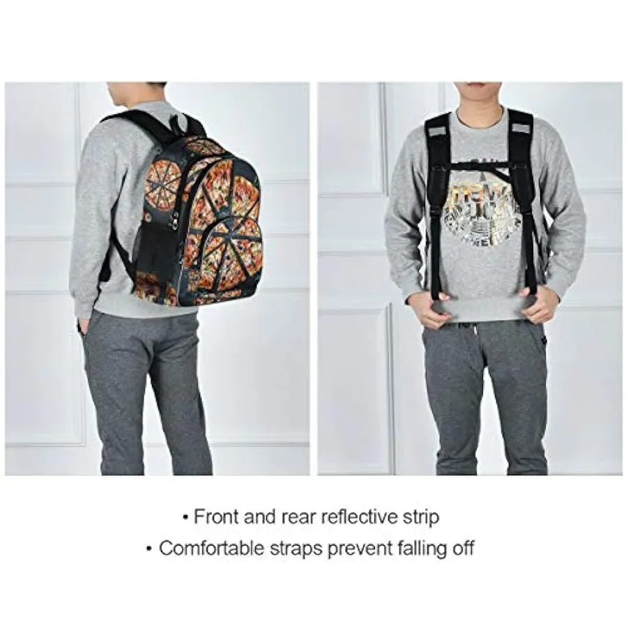 Montoj, zaino da viaggio per la scuola e il viaggio, zaino casual per affari, università, donne, uomini, grigio, adatto per lapt
