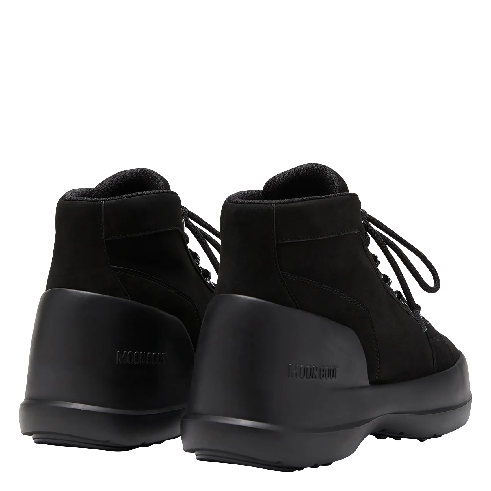  MOON BOOT   MB LUNA - Stivali stringati in pelle scamosciata | Nero