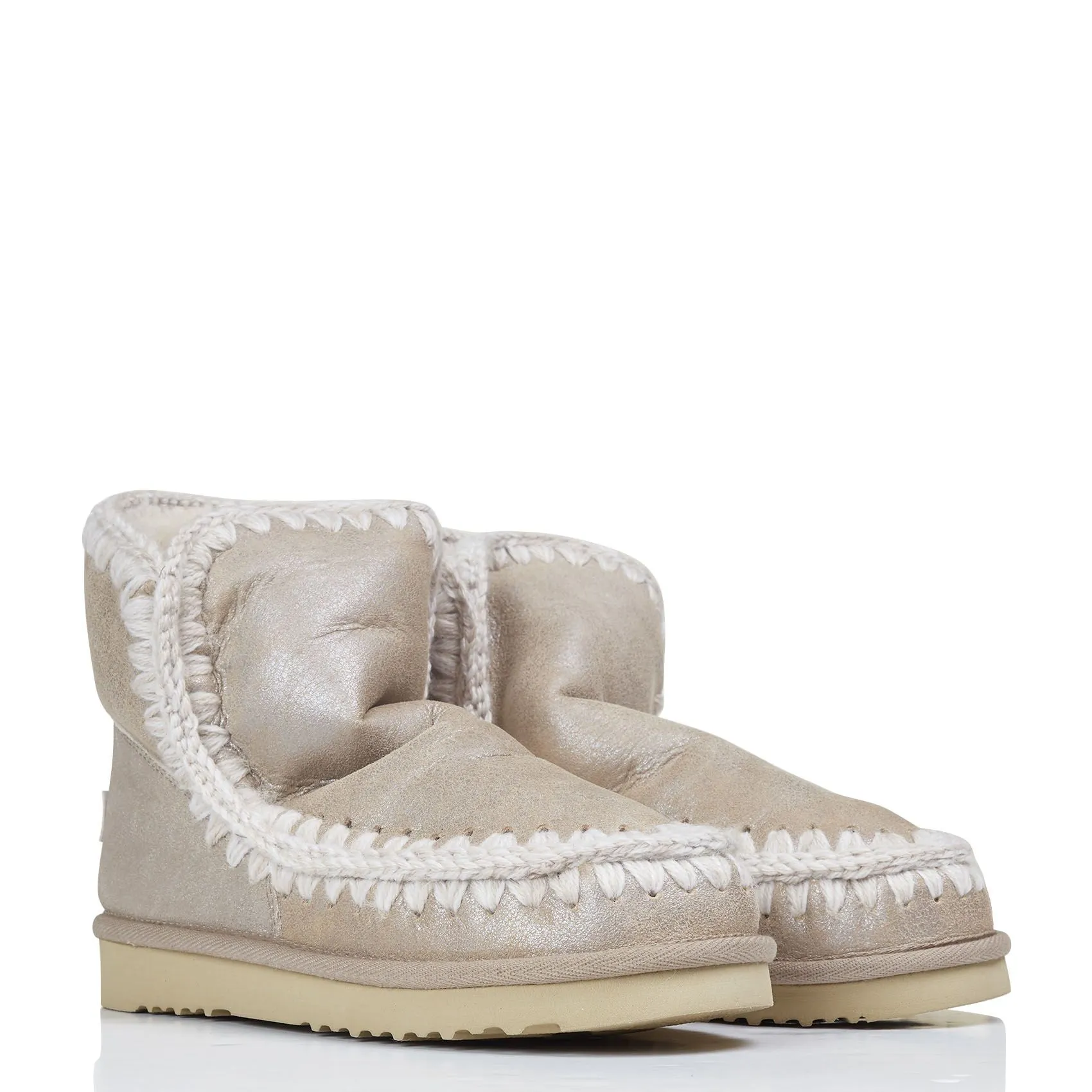  MOU   Stivali in shearling | Beige