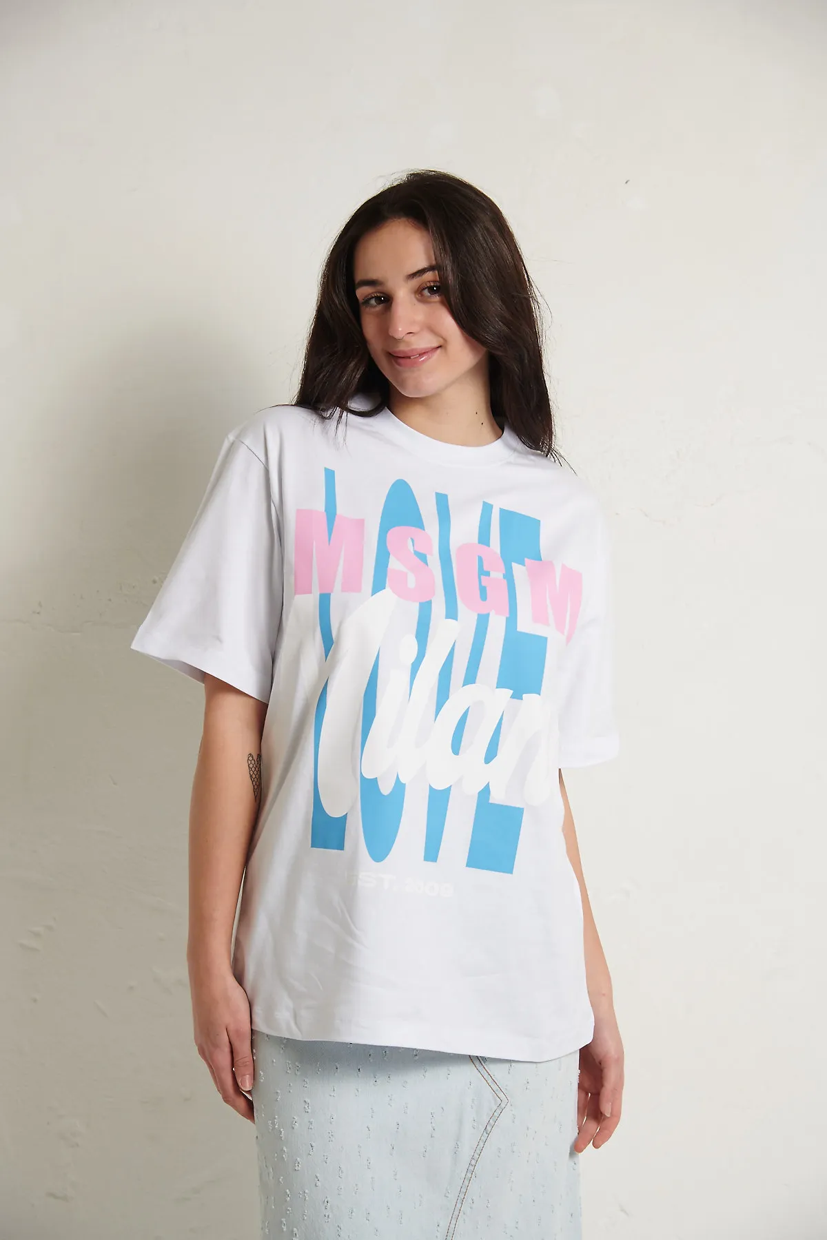 MSGM T-Shirt over MSGM MILANO