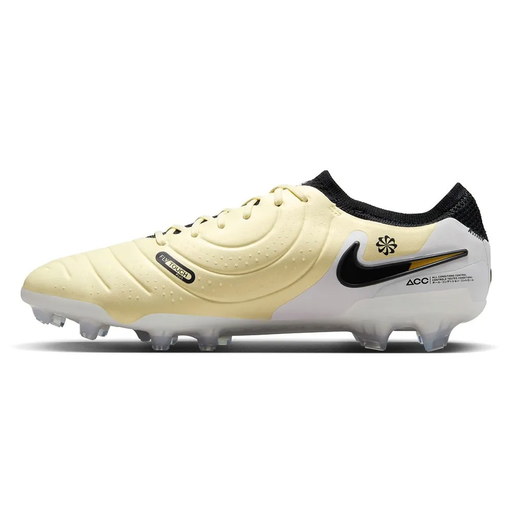 Nike Legend 10 Elite Fg Lemon Nero Oro - Scarpe Da Calcio Uomo