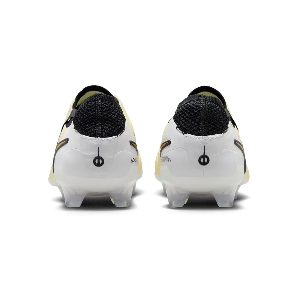 Nike Legend 10 Elite Fg Lemon Nero Oro - Scarpe Da Calcio Uomo