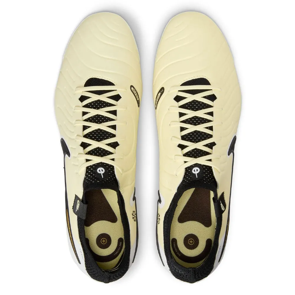 Nike Legend 10 Elite Fg Lemon Nero Oro - Scarpe Da Calcio Uomo