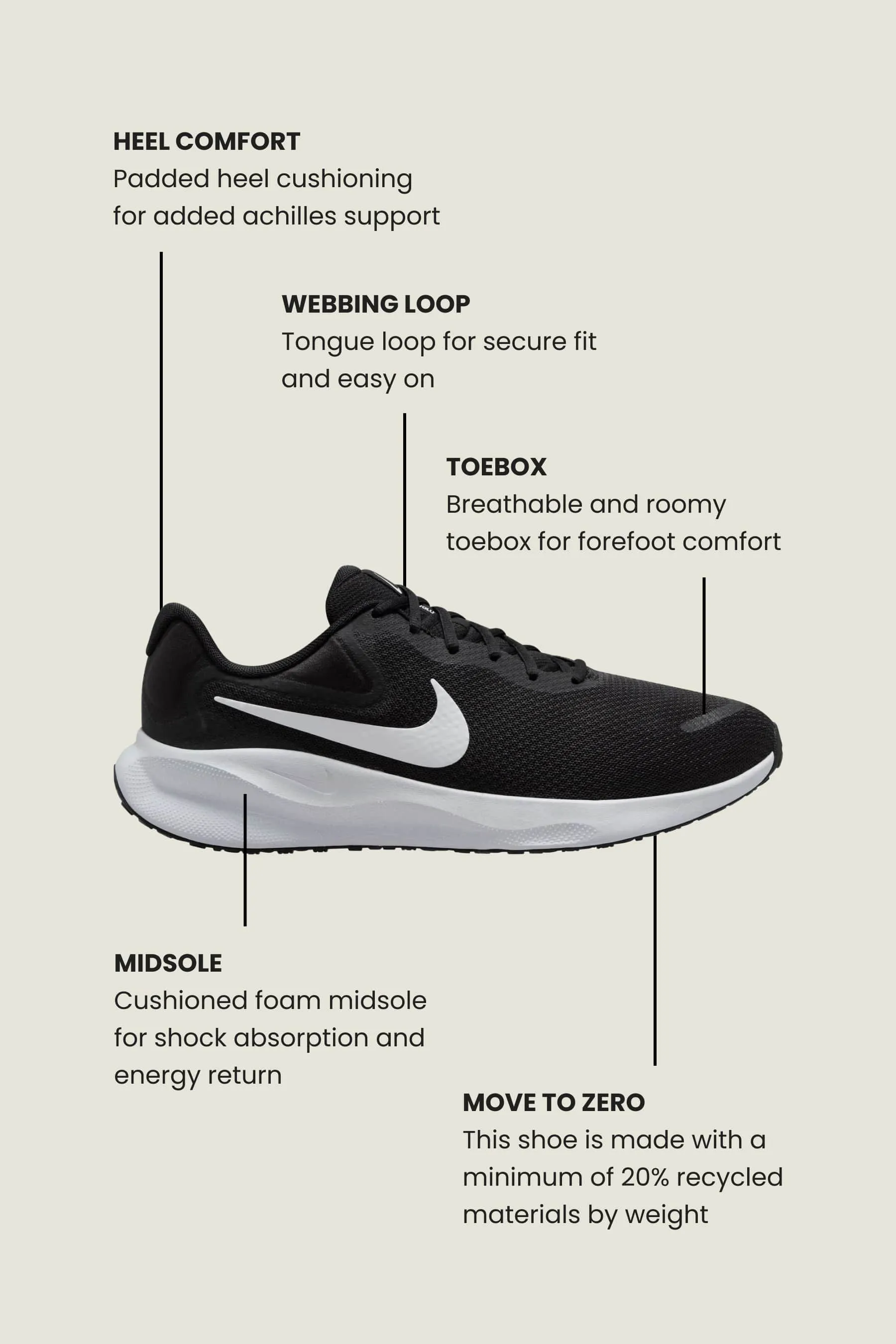 Nike - Revolution 7 Road Running - Scarpe da ginnastica