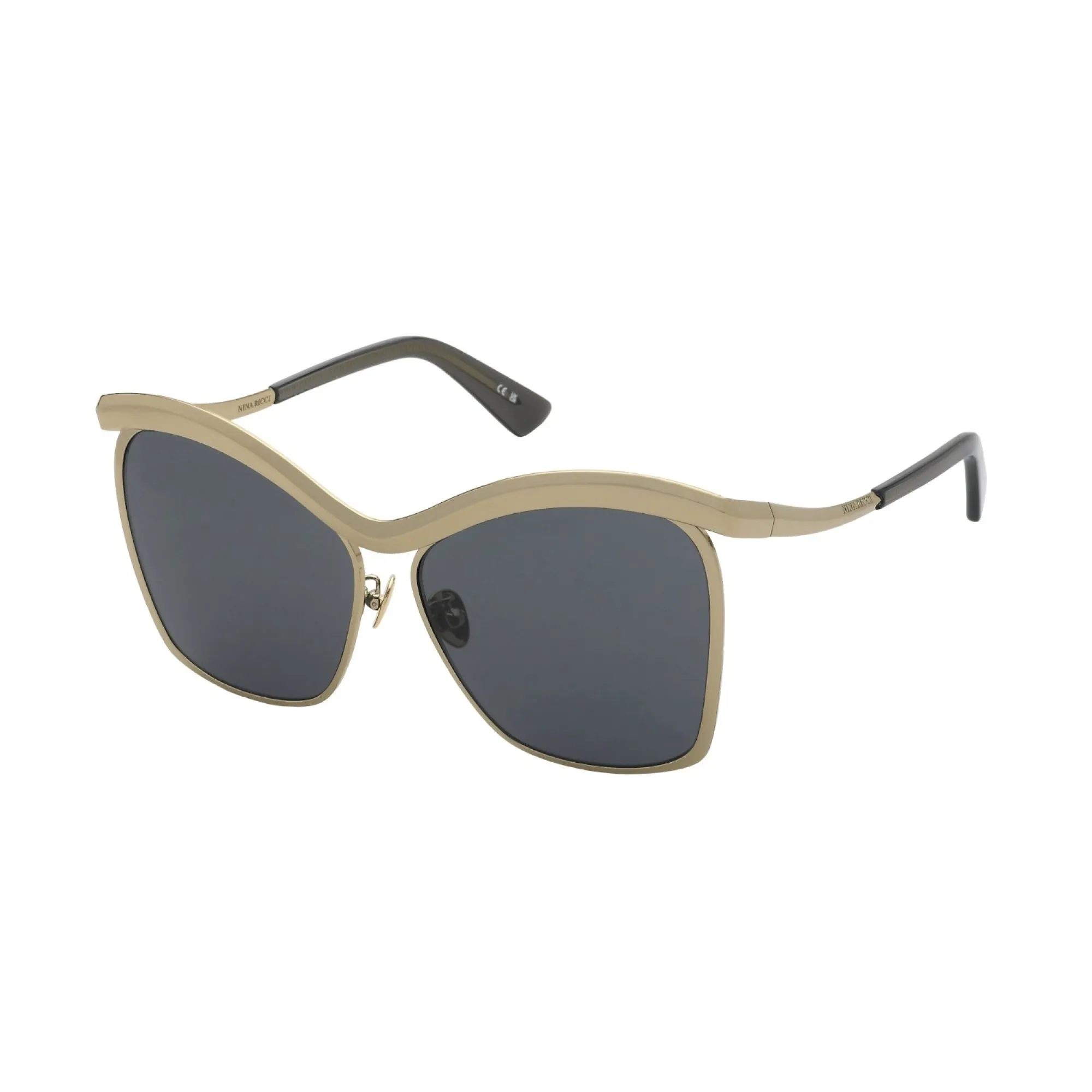   Nina Ricci SNR401 - 300K Oro Rosa Lucido | Occhiale Da Sole Donna 