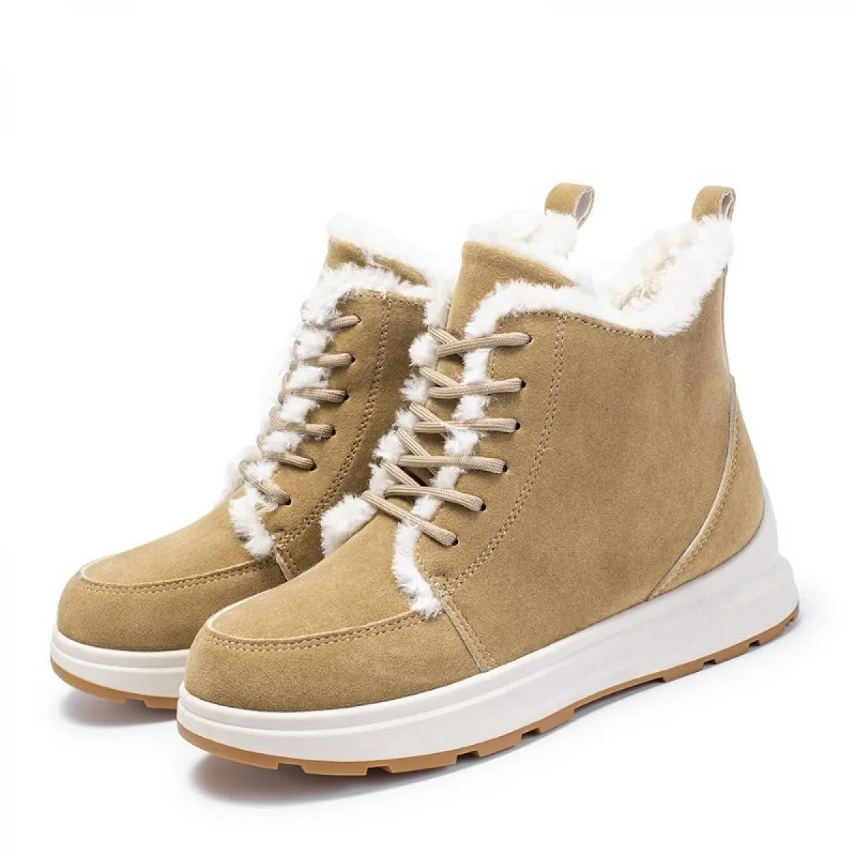 Nuove zeppe stivaletti da neve inverno casual caldo cerniera laterale scarpe con plateau per donna peluche antiscivolo calzature