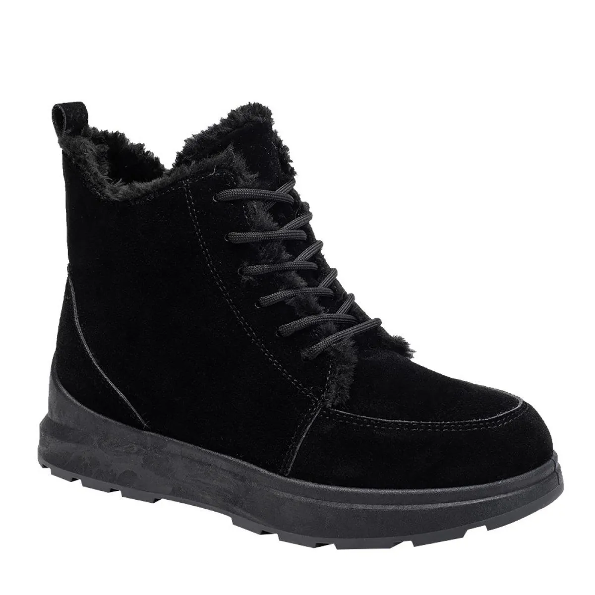 Nuove zeppe stivaletti da neve inverno casual caldo cerniera laterale scarpe con plateau per donna peluche antiscivolo calzature