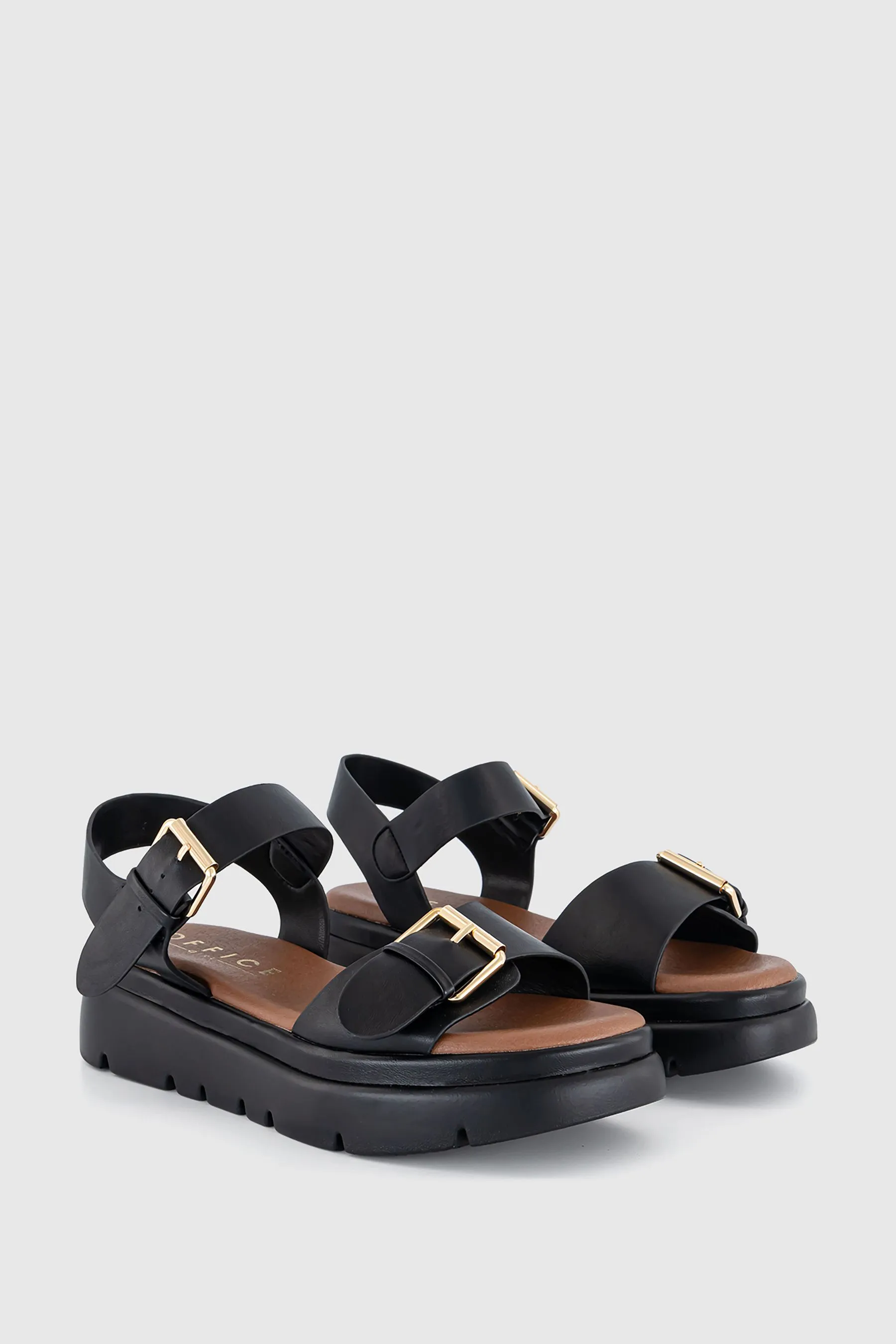 Office - Sandali flatform con fibbia