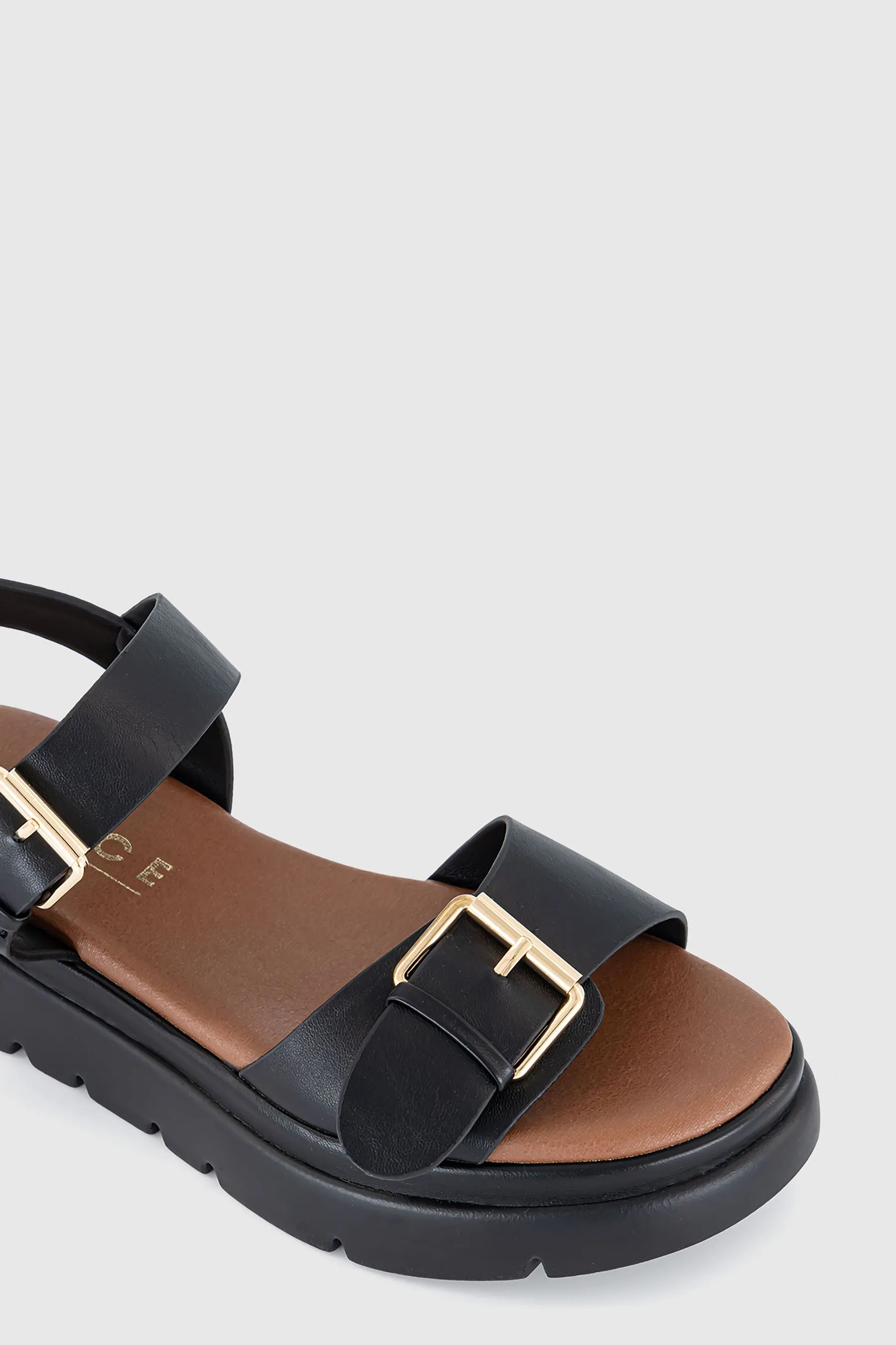 Office - Sandali flatform con fibbia