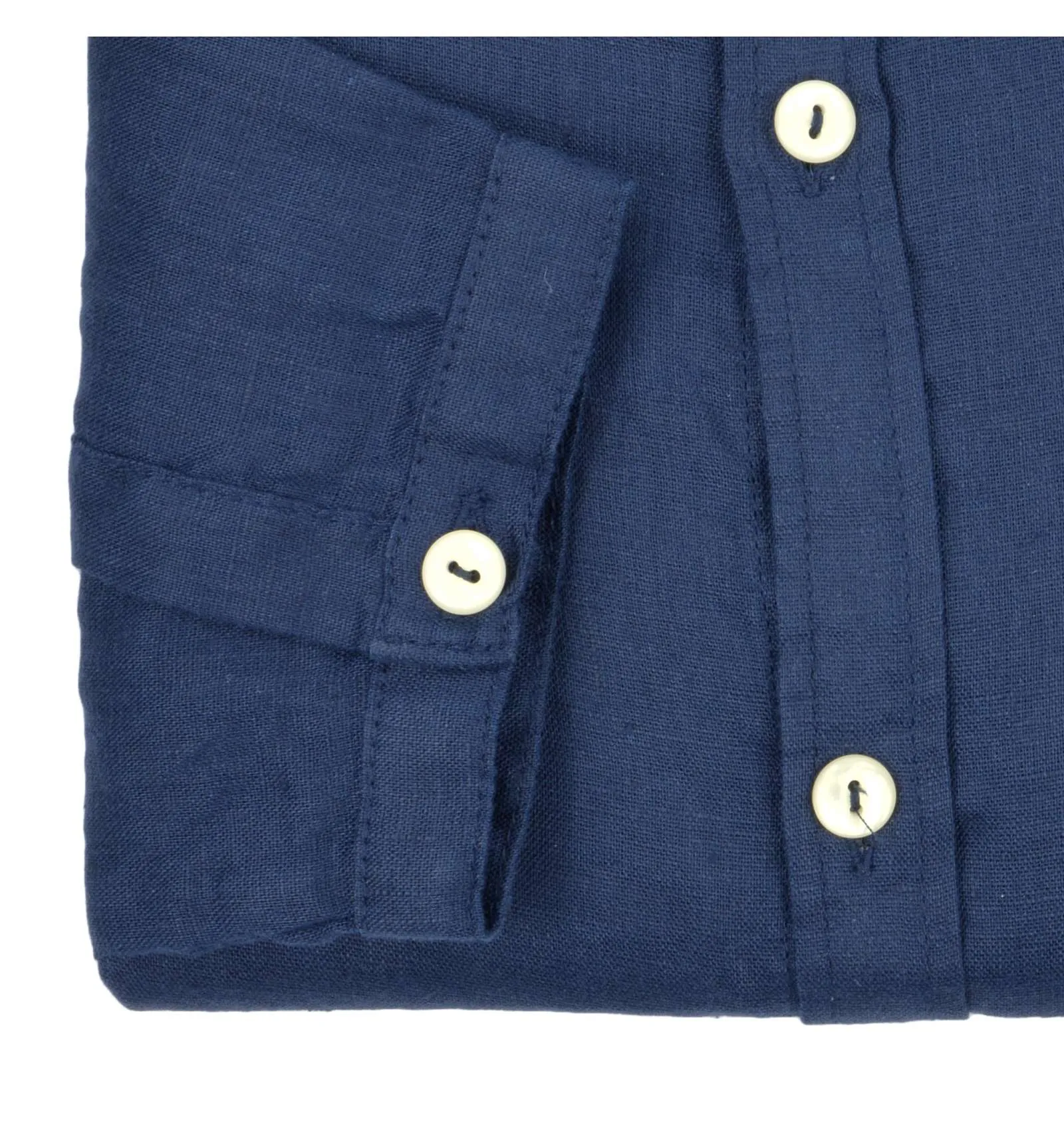OFFICINA 36 uomo camicia collo coreano lino blu scuro 0373407780 BLU