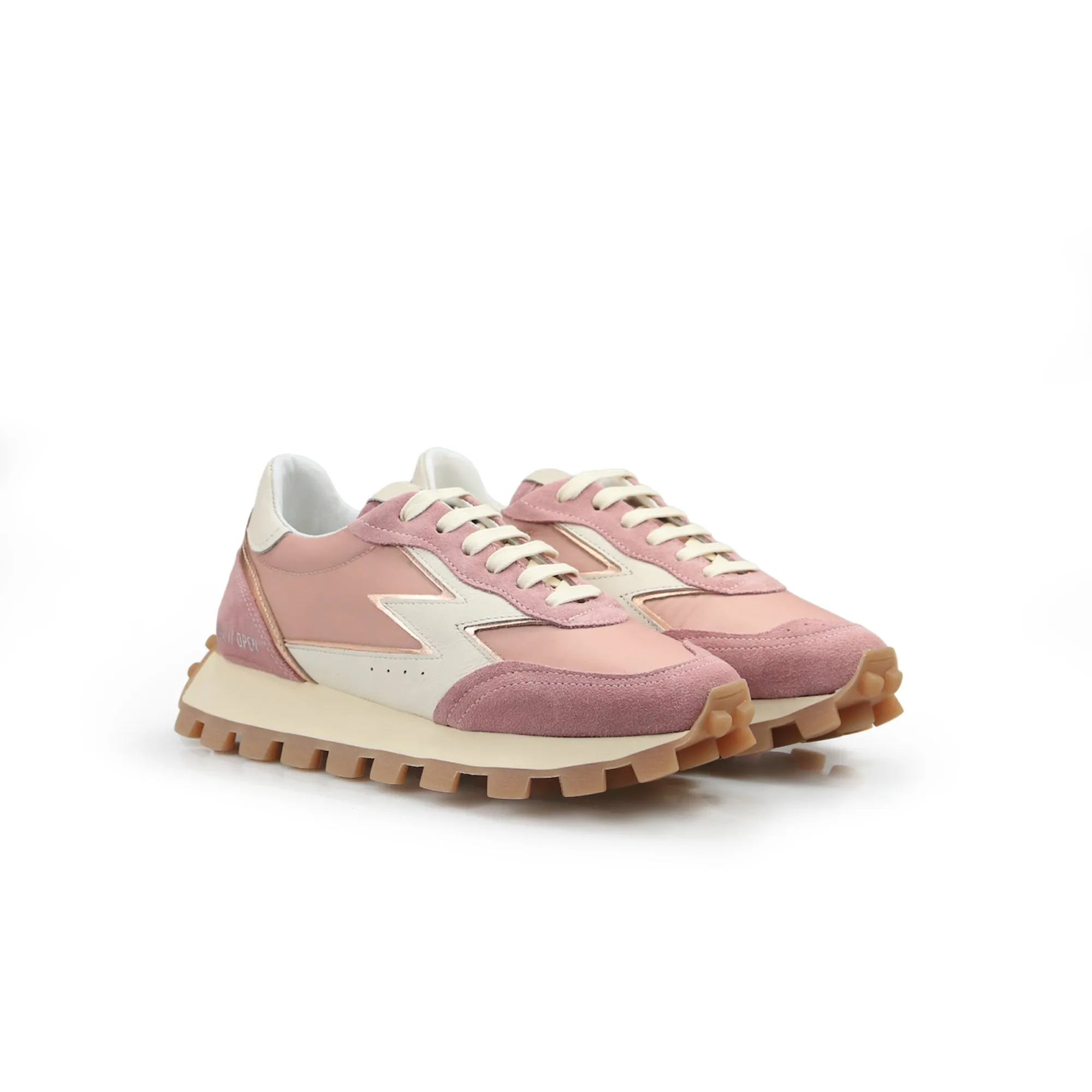 Open rosa con logo off white