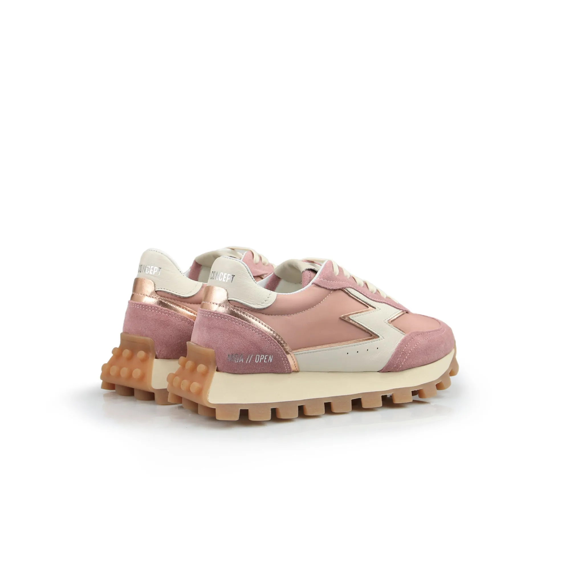 Open rosa con logo off white