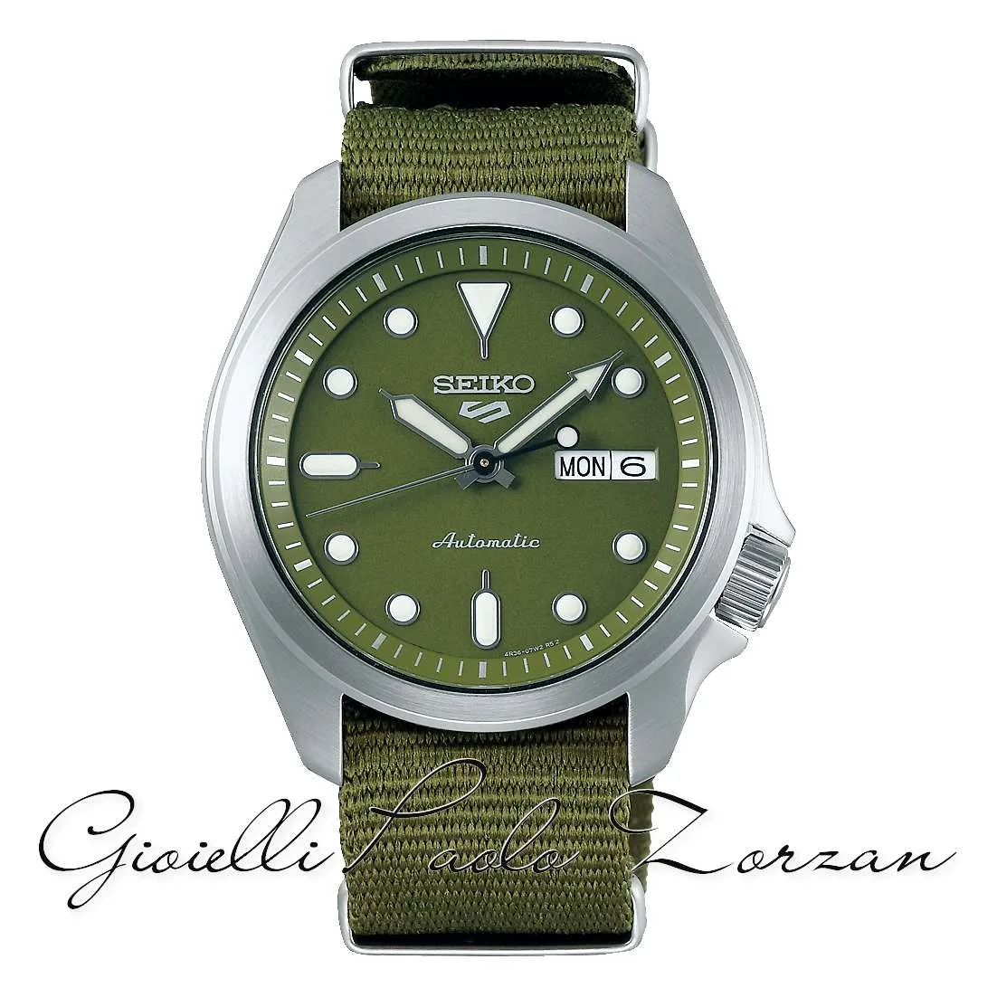 Orologio Seiko 5 Sports SRPE65K1 Automatic Quadrante Verde