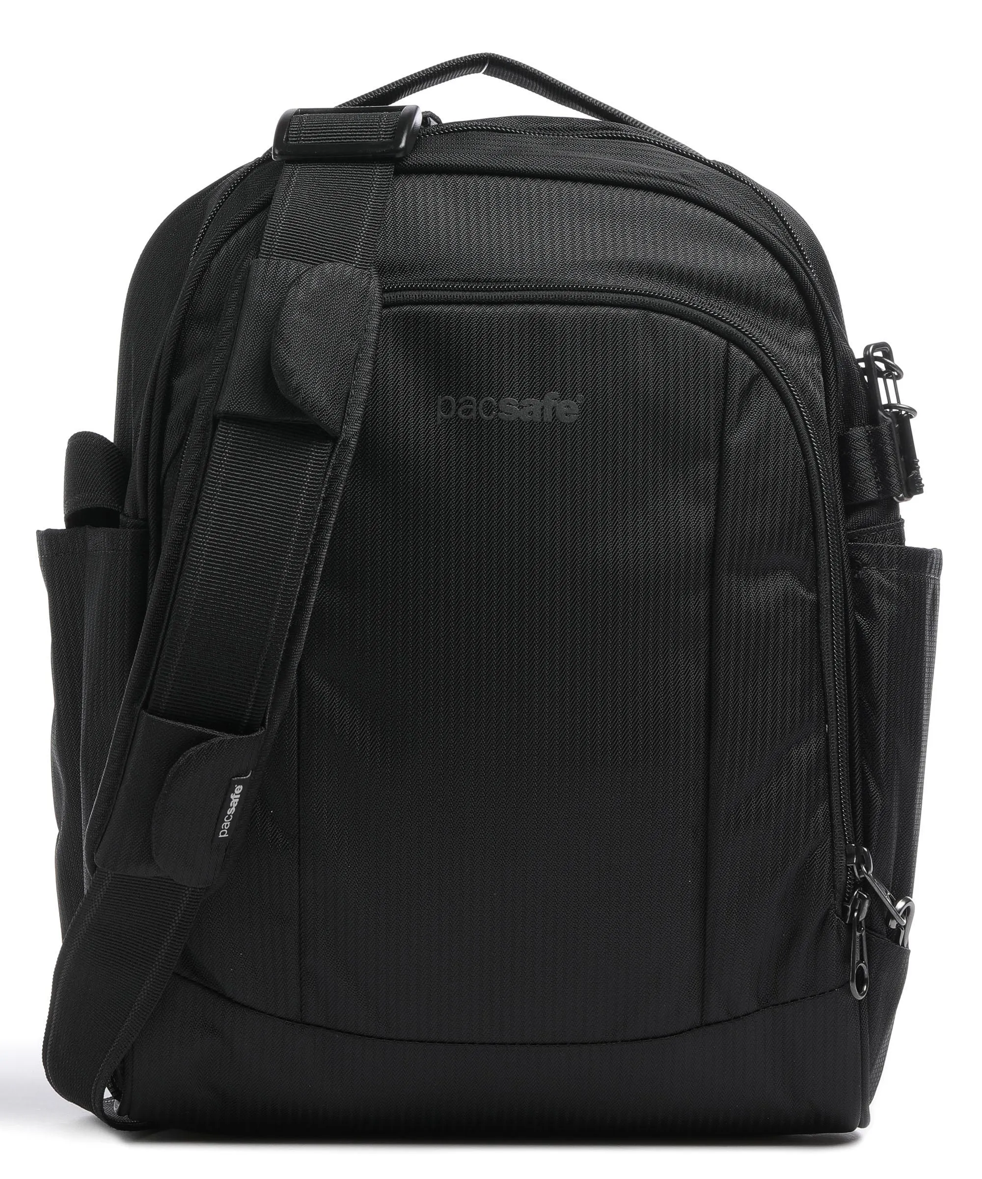  Pacsafe Metrosafe LS250 ECONYL Borsa a tracolla 12″ nylon riciclato nero  