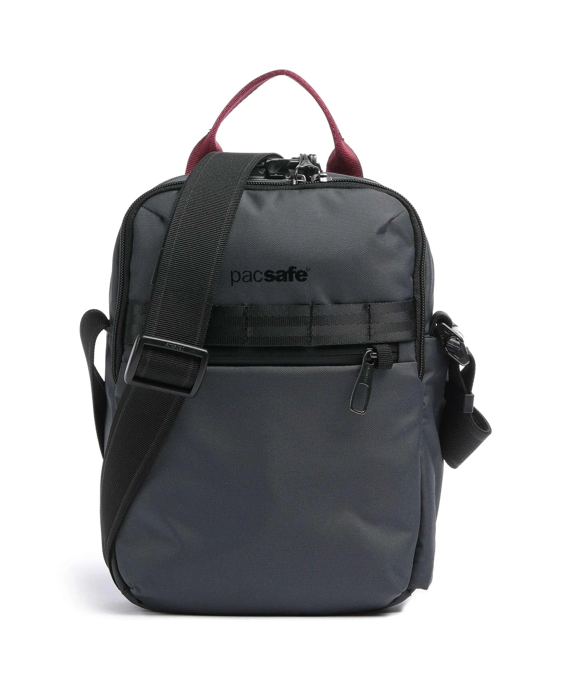  Pacsafe Metrosafe X vertical Borsa a tracolla 10″ poliestere riciclato grigio scuro  