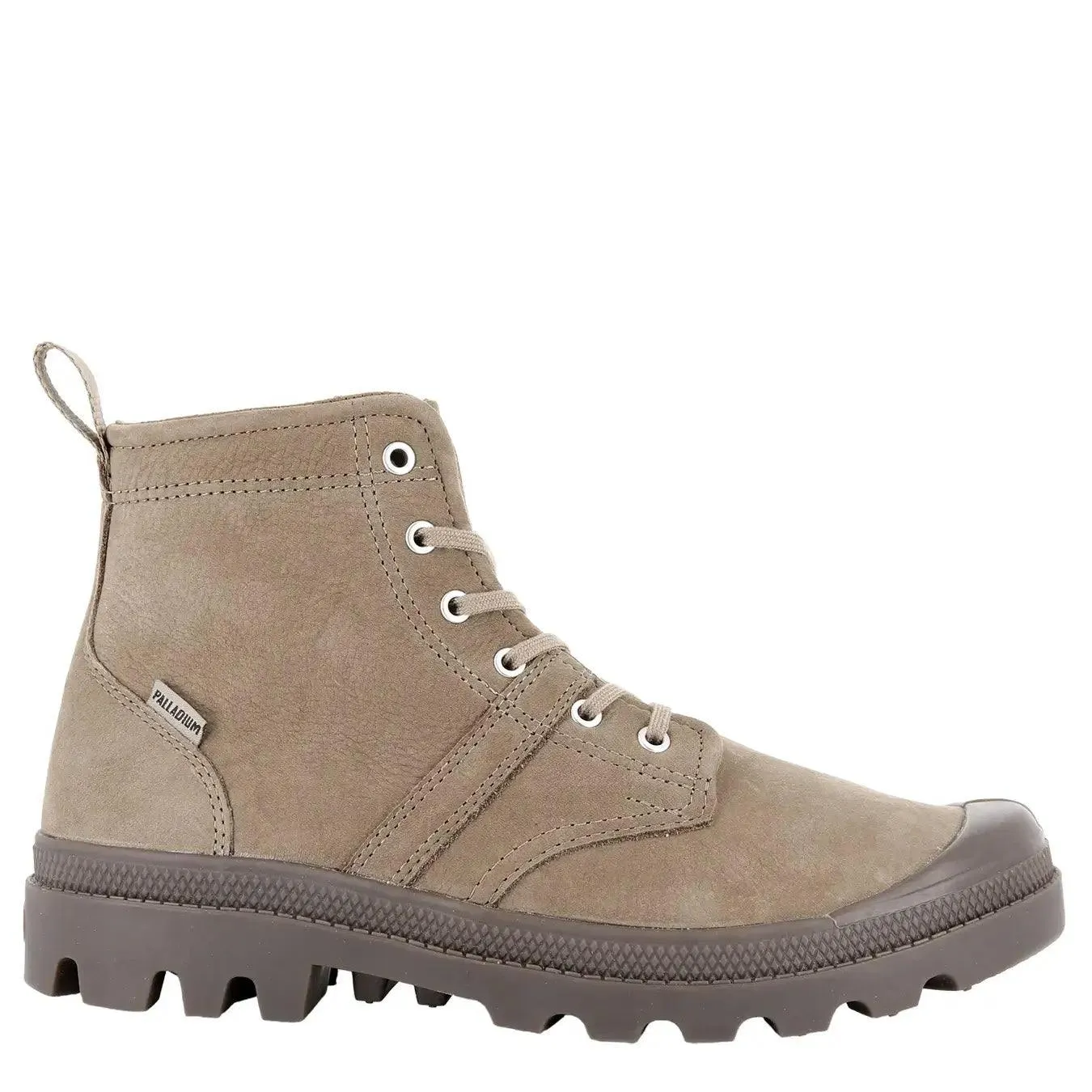 Palladium Stivale Pampa Hi Alte Uomo, Lacci, Nabuk, Grigio