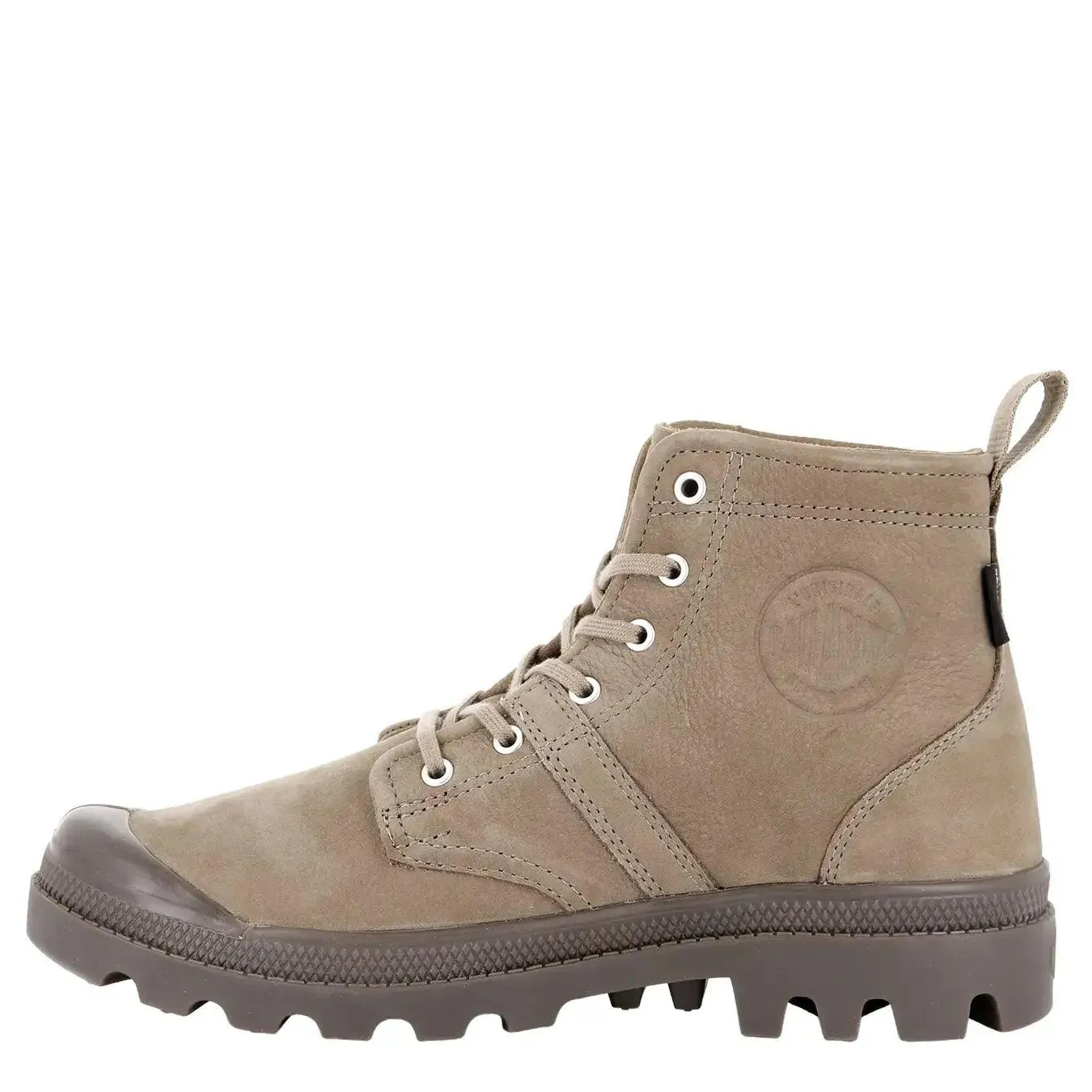 Palladium Stivale Pampa Hi Alte Uomo, Lacci, Nabuk, Grigio