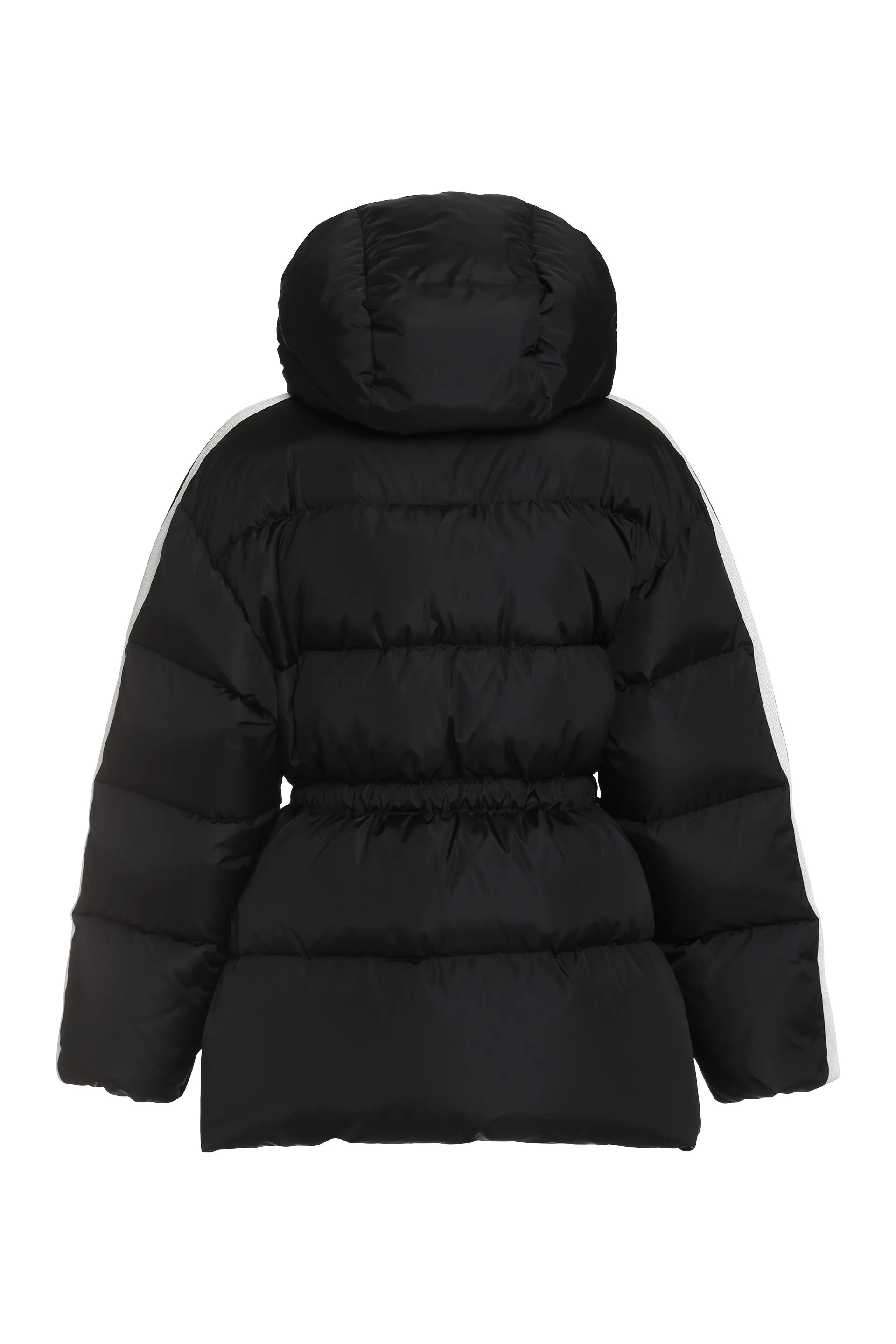 Palm Angels Piumino con zip e cintura in vita