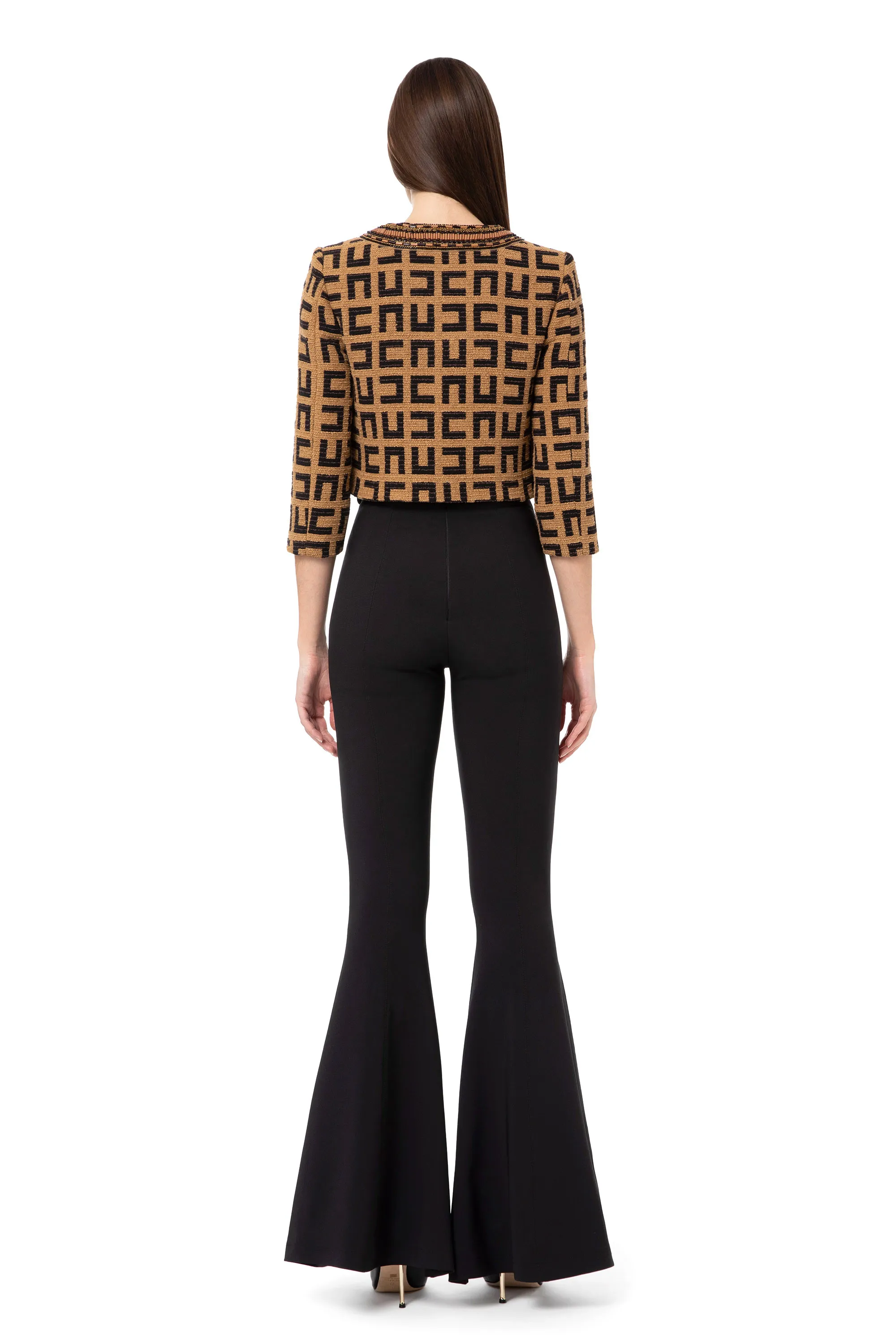 Pantalone ampio con motivo à jour