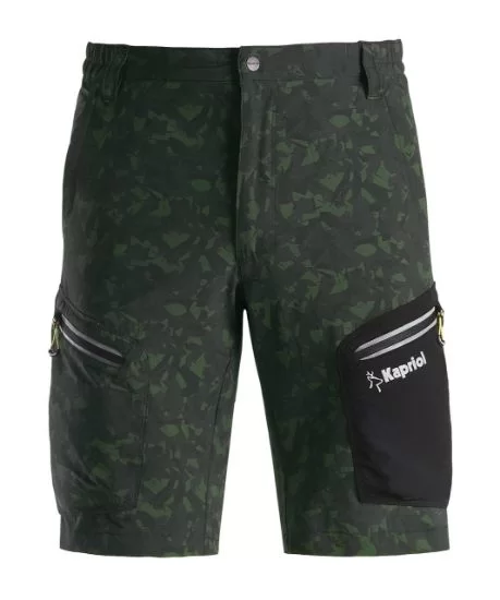PANTALONE CORTO TECH CAMO VERDE (tutto per l'edilizia firmato Kapriol)