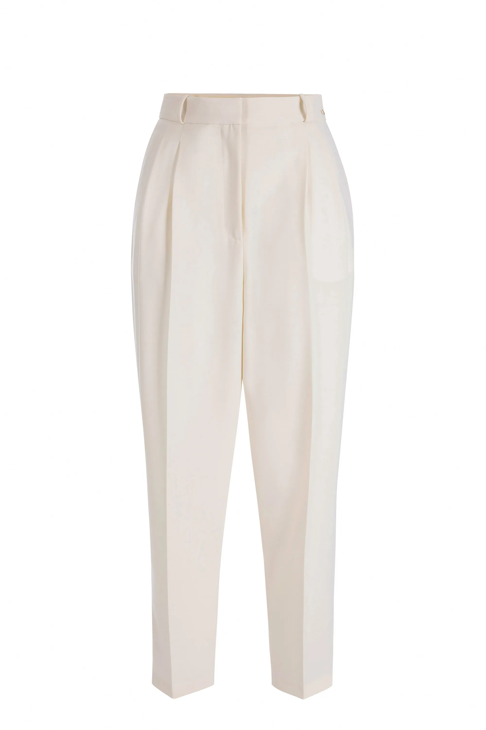Pantalone in crêpe con pinces