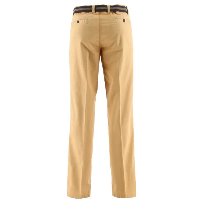 Pantaloni chino in cotone elasticizzato giallo mais