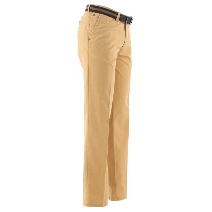 Pantaloni chino in cotone elasticizzato giallo mais