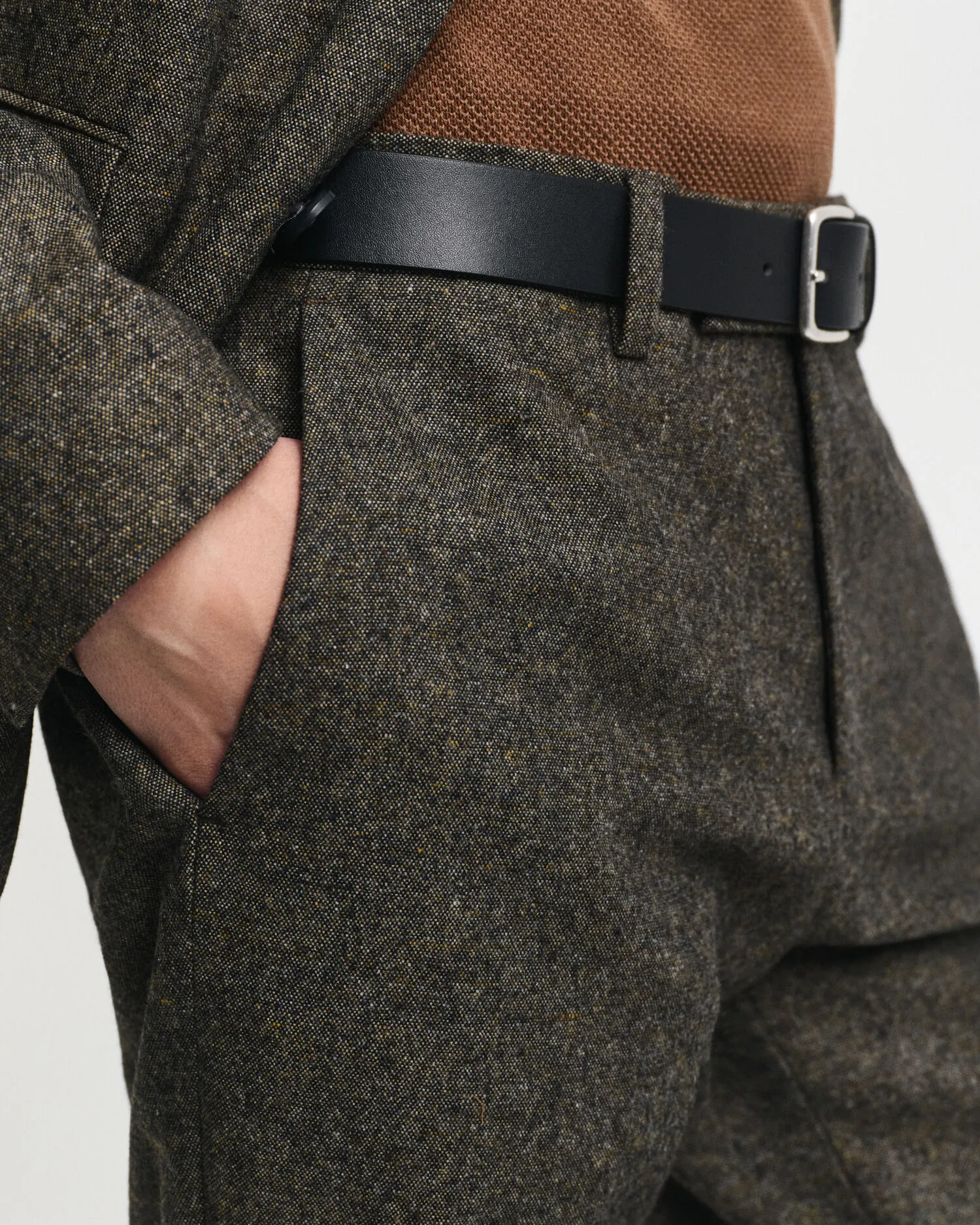 Pantaloni da abito in Donegal slim fit    