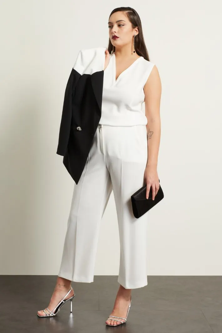 Pantaloni dritti in cady