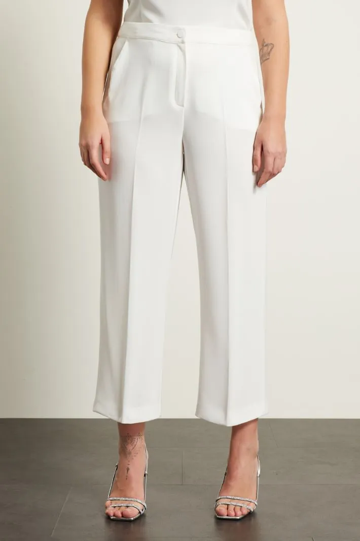 Pantaloni dritti in cady