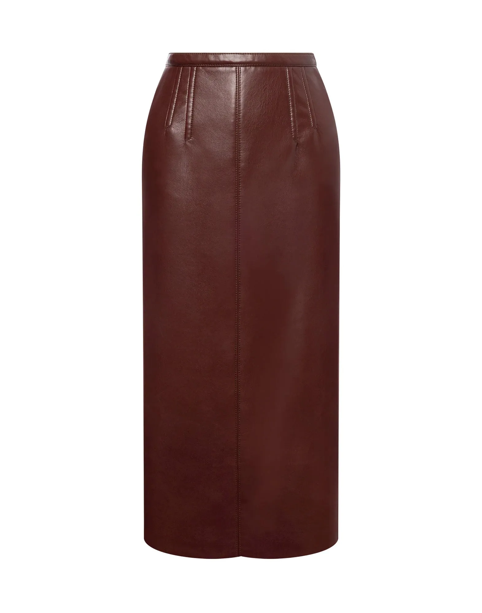 PHILOSOPHY Gonna Midi in Ecopelle Marrone