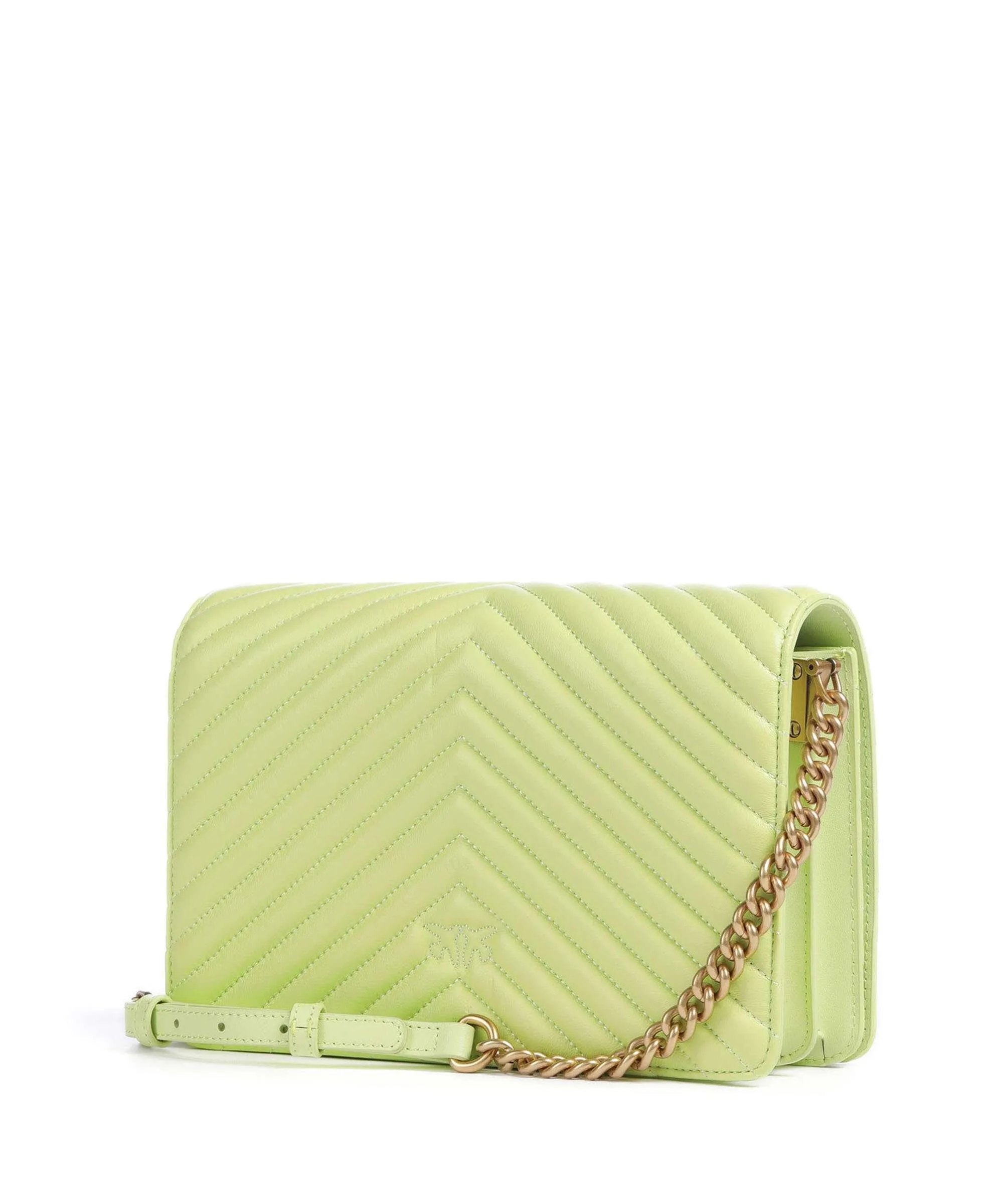  Pinko Love Click Classic Borsa a tracolla pelle di pecora pistacchio  