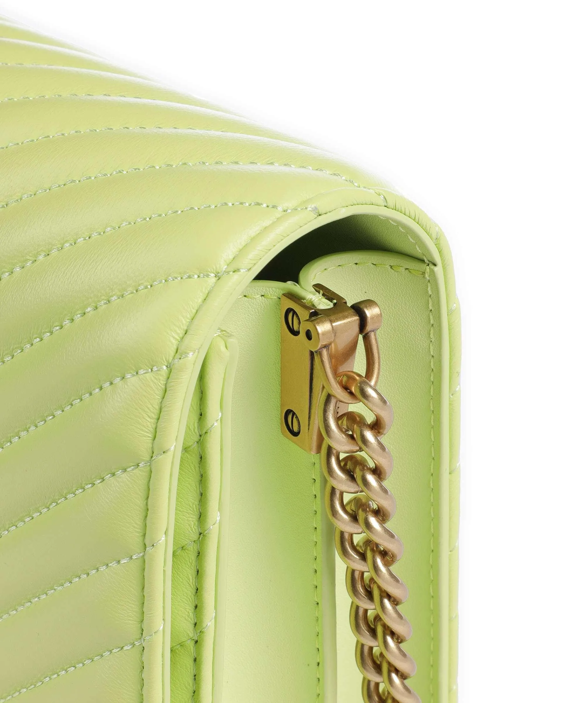  Pinko Love Click Classic Borsa a tracolla pelle di pecora pistacchio  