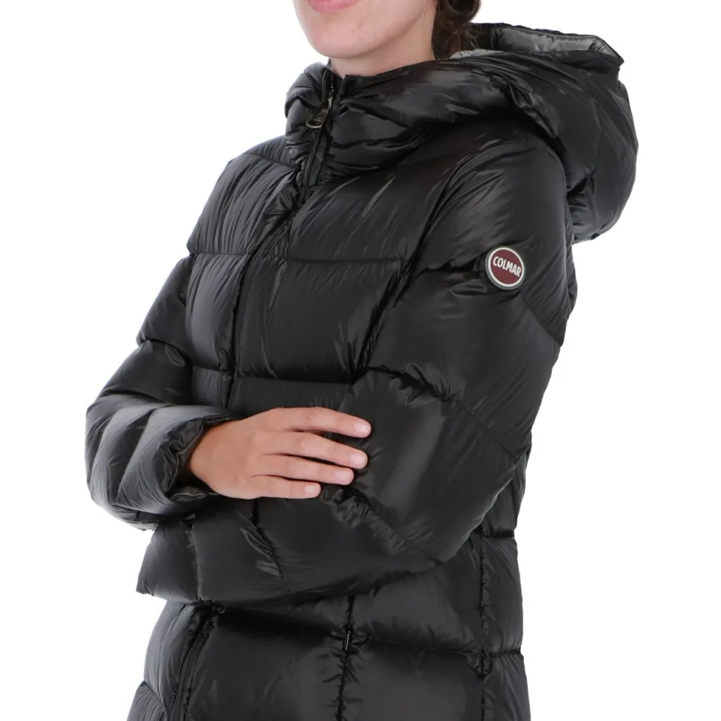 Piumino Colmar Originals Donna Piuma dOca Cappuccio 99 NERO