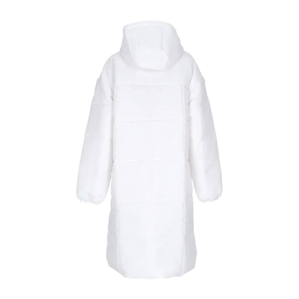 piumino lungo donna w thermic classic parka WHITE/BLACK