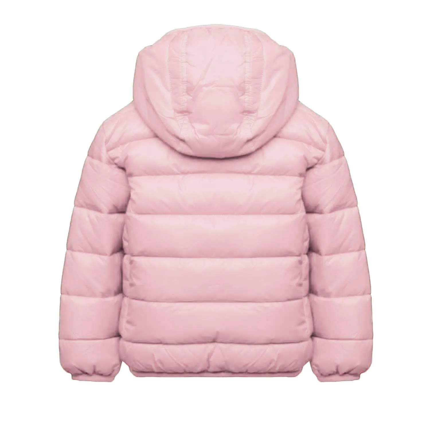 Piumino Rosa E Bianco Neonata