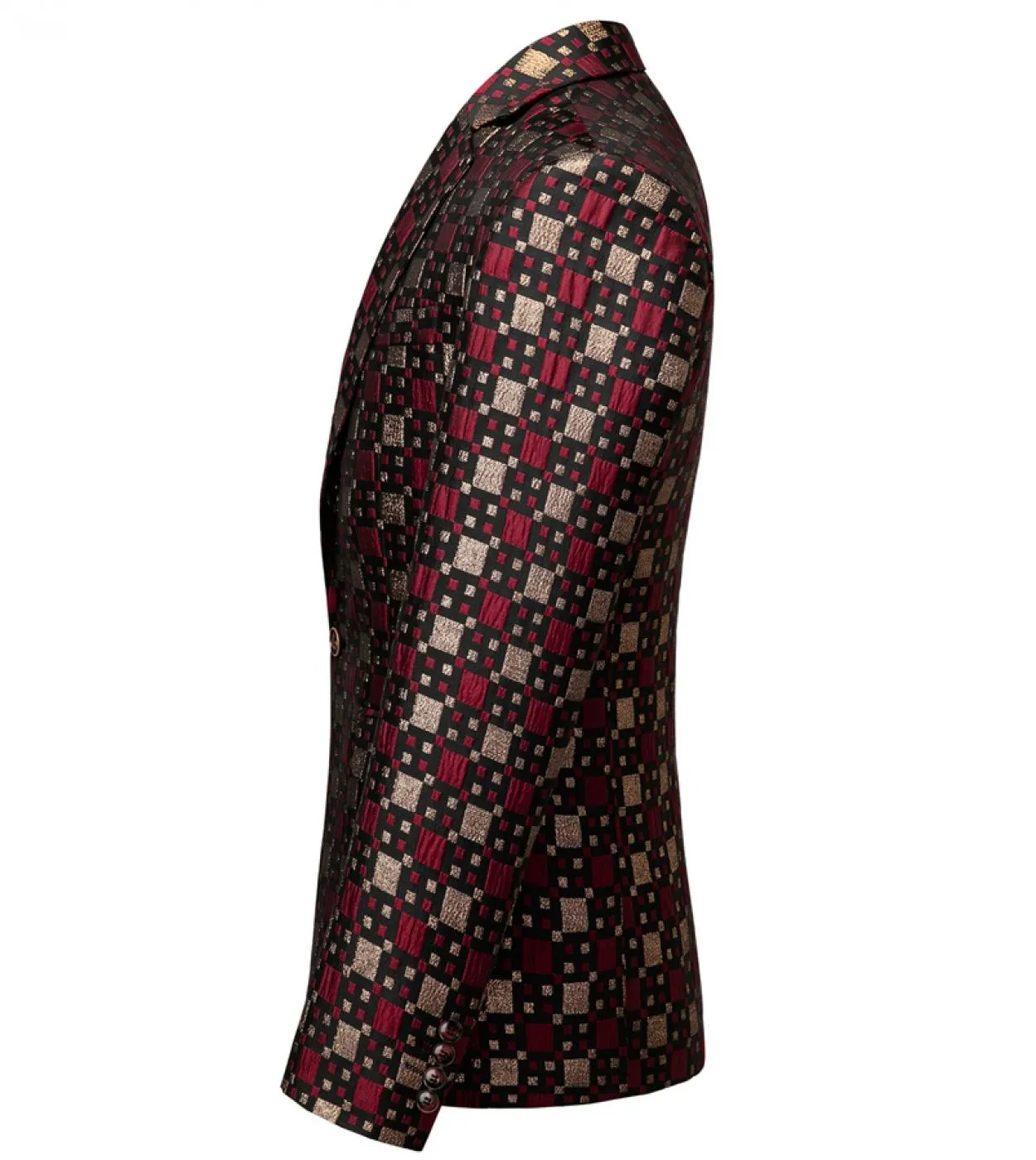 Plyesxale Blazer da uomo Nuovo arrivo Giacca da blazer bordeaux di alta qualità Costume Homme 6xl Blazer da palcoscenico per uom