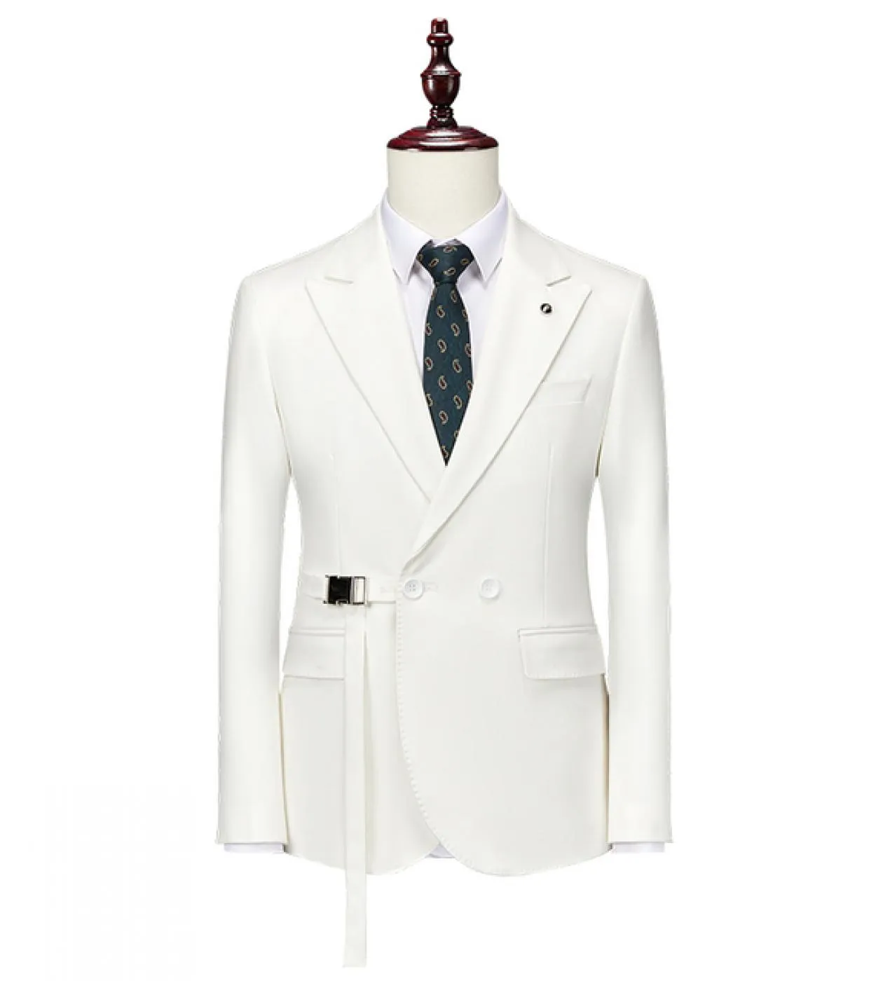 Plyesxale Elegante blazer bianco rosso giallo per uomo di grandi dimensioni Nuovo stile Slim Fit Giacca da sposa Blazer Prom Sta
