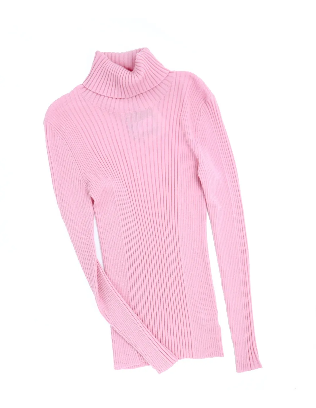 PULL DONNA A COLLO ALTO IN 100% LANA MERINO