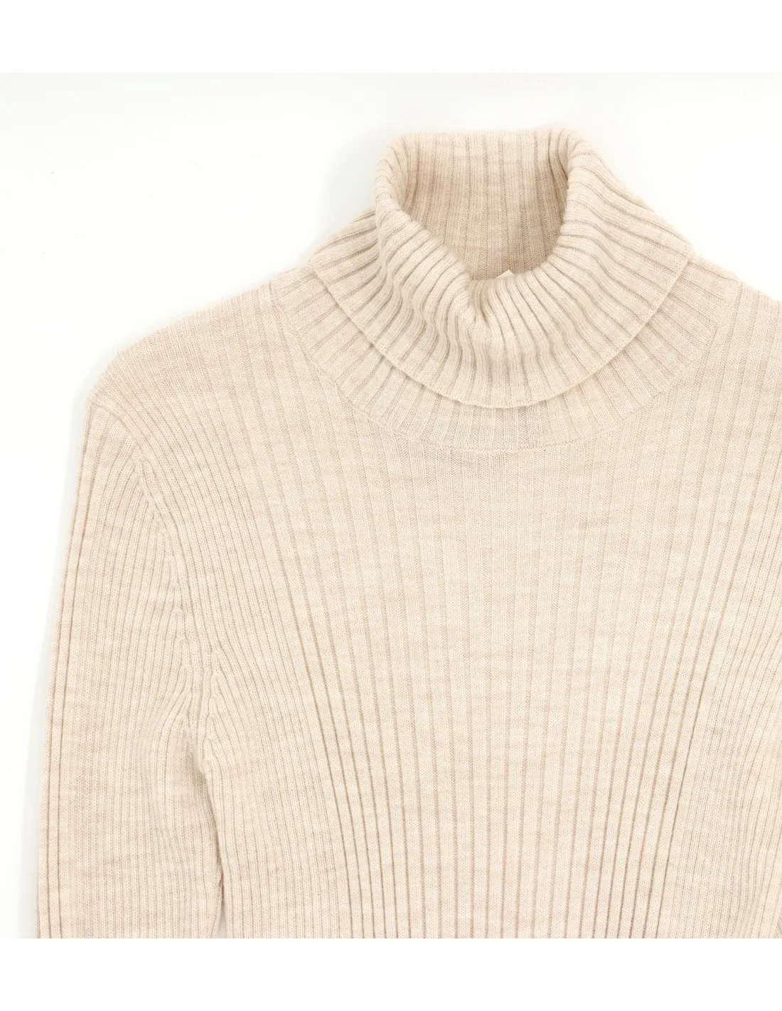 PULL DONNA A COLLO ALTO IN 100% LANA MERINO
