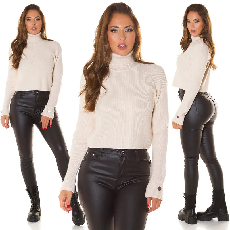 Pullover a collo alto 0000PU090